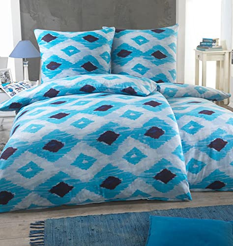 BFW 4 TLG Warme Microfaser Fleece Winter Bettwäsche 135x200 + 80x80 viel Auswahl, Design - Motiv:Design 11