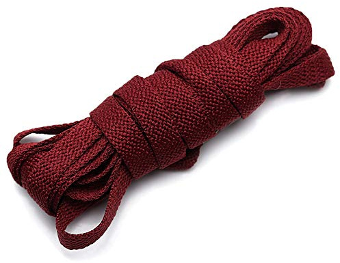 ANUFER 1 Paia Larga 9mm Piatto Lacci delle Scarpe per Scarpe da Ginnastica Stivali Classico Stringhe Sostituzione 70-300cm