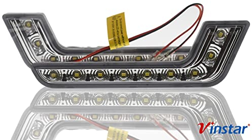 LED Tagfahrlicht L Form R87 kompatibel mit Universal KFZ LKW Wohnmobil Camper Transporter