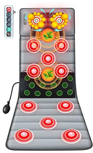 0℃ Outdoor Sedile Tappeto Massaggiante Elettrico con 30 Testine Massaggianti, 9 Selezioni di modalità e 3 Regolazioni dei Tempi per i Genitori, L'uso a Casa e Ufficio, Scelta, Lisi Velvet