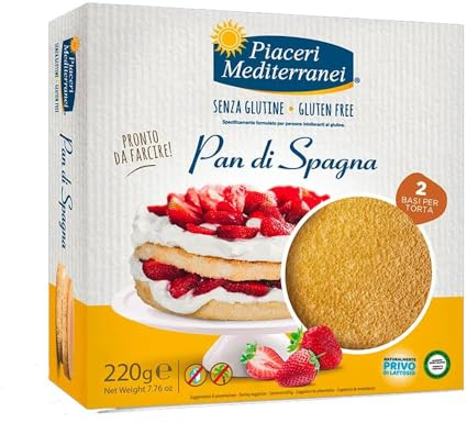 Base tartas sin gluten y sin lactosa Piaceri Mediterrani 220g
