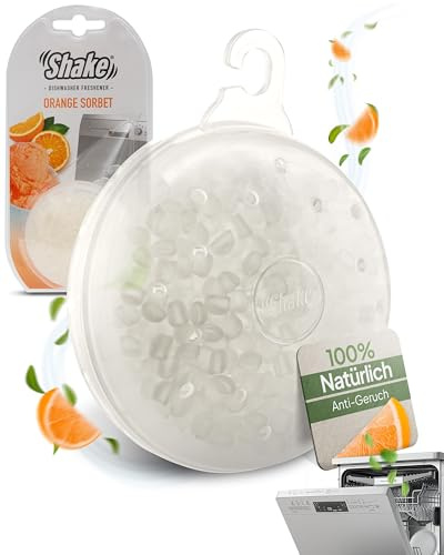 SHAKE Déodorant pour lave-vaisselle - Parfum à effet immédiat - Élimine les odeurs - Orange - 1 pièce