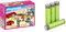 Playmobil 70207 Salon avec cheminée - Dollhouse- La Maison Traditionnelle- Dollhouse La Maison Traditionnelle & Amazon Basics Piles rechargeables AAA, pré-chargées - Lot de 4 (le visuel peut différer)