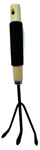 Acan Tradineur - Mini-Rastrillo de Jardin - Estructura Robusta y Resistente - Mango Antideslizante - 32 x 9,5 x 4,5 cm