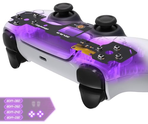 eXtremeRate Face Clicky Kit för ps5 Controller BDM-030/040,Taktila Knappar Dpad Riktningsknappar Mouse Click Kit för ps5 Controller BDM-030/040 (Utan Controller&Knappar)