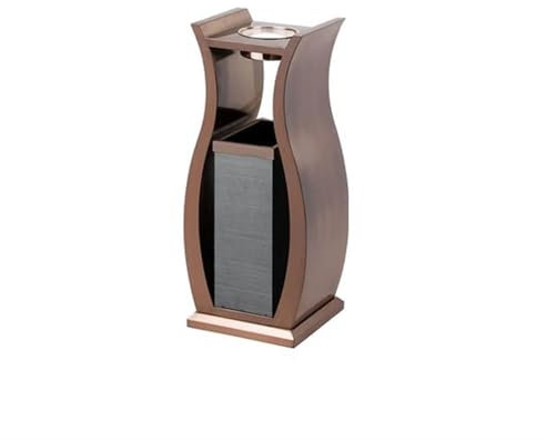 ABNNHK Cubo de Basura para Exteriores, Cubo de Basura de Acero Inoxidable, Cubo de Basura Vertical para Hotel, vestíbulo Especial, Pasillo, Sala, KTV, Edificio de oficinas con contenedor