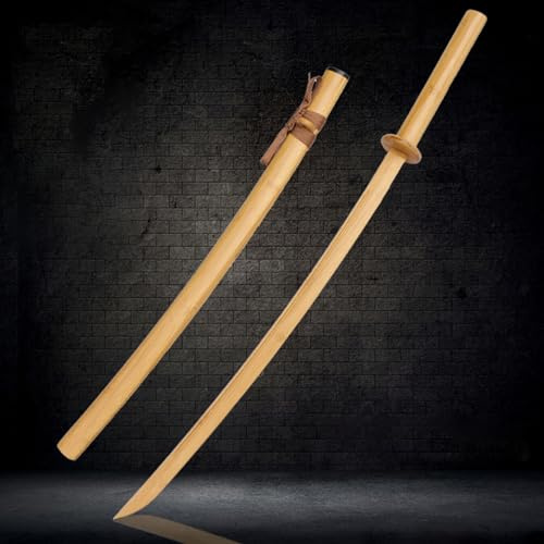 Handmade Wooden Katana - Japanese Style Samurai Sword for Kendo Practice, Cosplay, Comic Shows for Parties