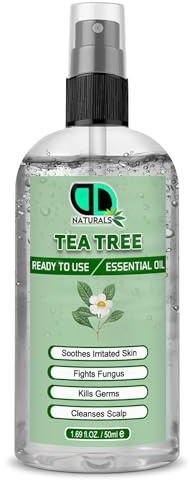 DD Teck Tea Tree Essential Oil – Ready to Use| Natural Aromatherapy | Antiseptic & Antifungal | Acne & Skin Treatment | Scalp & Hair Care | 50ml Spray