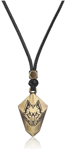 PiercingJak Viking Necklace for Men Viking Wolf Arrowhead Pendant Necklace Talisman Amulet Jewellry Viking Protection Jewellry Men and Women