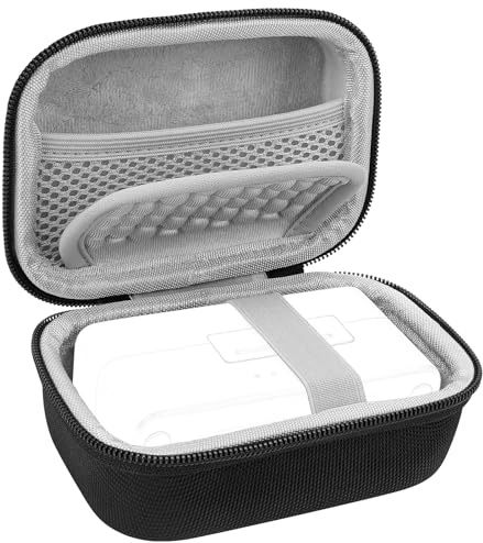 Geekria for Creators Microphone Carrying Case Compatible with DJI Mic 3, Mic 2, Mic Mini, Hollyland Lark MAX 2, Lark MAX Charging Case, Mic Hard Shell Travel Bag with Cable Storage (Black)