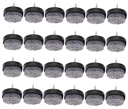 HAMPPLIES 60pezzi Feltrini Rotondi Per Mobili Pesanti Cuscinetti in Antiscivolo Chiodi Per Proteggere Pavimenti e Gambe Di Sedie