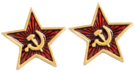 VANZACK 8 Piezas Broche Comunista de Aleación Pin de Martillo y Hoz Accesorio para Ropa Sombreros y Bufandas Diseño Creativo para
