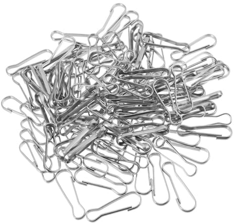 MUELODSIC 30PCS Stainless Steel Spring Snap Hooks Heavy Duty Flagpole Clips for Keychains Lanyards DIY Accessories Hanging Clips for Outdoor and Craft Use