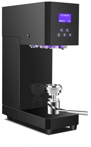 Intelligent Can Sealing Machine Automatic Commercial Can Sealer with LCD Display for Milk Tea Coffee Dessert Shops 110V/220V 5.5cm Caliber Portable Canning Equipment