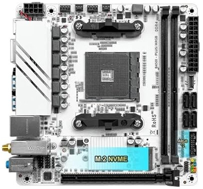Scheda madre da gioco B450I PLUS ARGB AM4 Dual-channel DDR4 32G M.2 HDMI ITX HTPC