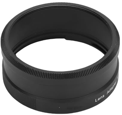 Sxhlseller Anillo Adaptador de Filtro de Lente de Cámara para Lentes de Conversión GR3 y GA1, Compatible con Tapas de Filtros de Rosca de 49 Mm, Construcción de Aleación de Aluminio Aeroespacial