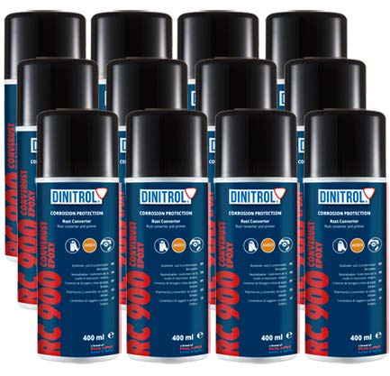 Dinitrol RC900 Convertisseur de rouille et apprêt 12 x 400 ml Aérosol