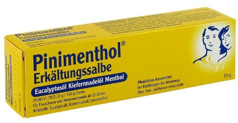 PINIMENTHOL Erkält.Salbe Euc/Kief/Menthol Creme 50 g