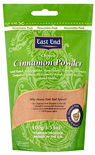 East End Extrémité Est Chinois Cannelle Moulue (Cassia) 100G
