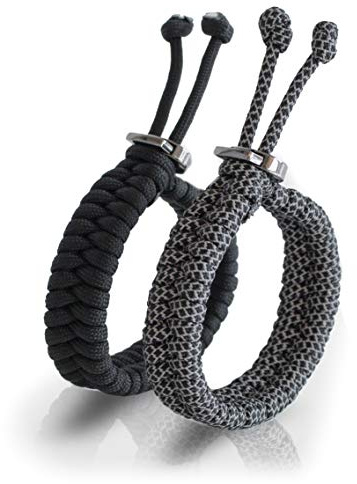 The Friendly Swede Paracord Survival Armband mit Edelstahlverschluss – Verstellbar – Verschiedenen Größen – aus Extra-starker 550er-Paracord - für Wandern, Camping