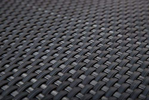 Sellon24® Revestimiento de balcón de ratán sintético, protección visual contra el viento, para balcón, terraza, jardín (17,99 €/m2) (RD03 antracita/gris oscuro, 100)
