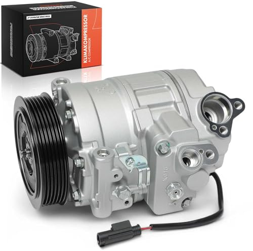 Frankberg Klimaanlagen Kompressor mit Kupplung Benzin Replace# 64526956716 | Kompatibel mit 1er E81 1er E87 3er E90 3er Cabriolet E93 3er Coupe 3er Touring X1 E84 , inkl. Öl vorbereift