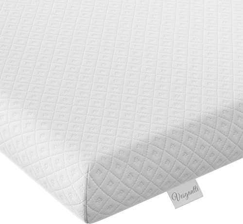 Vesgantti Surmatelas en mousse à mémoire de forme de 7,6 cm, super king size, infusé de gel et de charbon de bambou pour un sommeil rafraîchissant et soulager la pression, avec housse lavable - 180 x