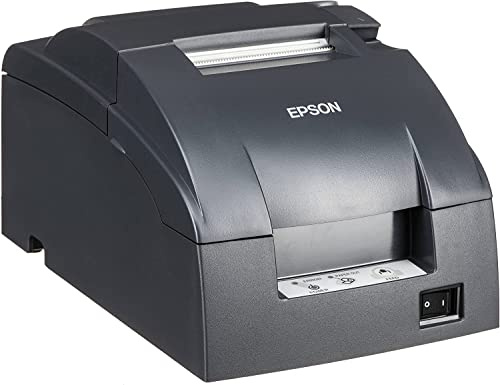 Epson TM-U220B Kompakt POS-kvittoetikettskrivare och punktmatris, DK- och Ethernet-portanslutning - Utskriftshastigheter upp till 6,0 lps, 4 rader per sekund