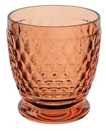 Villeroy & Boch – Boston Apricot Verre, Cristallin Coloré Orange, Contenance 200 Ml