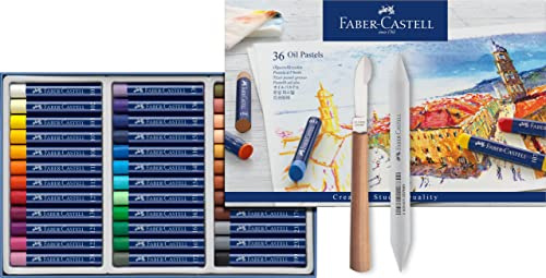 Faber-Castell Giz de cera pastel Creative Studio – 36 cores vibrantes