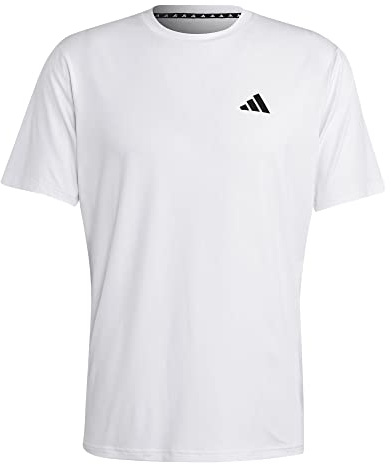Adidas Homme Train Essentials Stretch Training Tee, White/Black, M