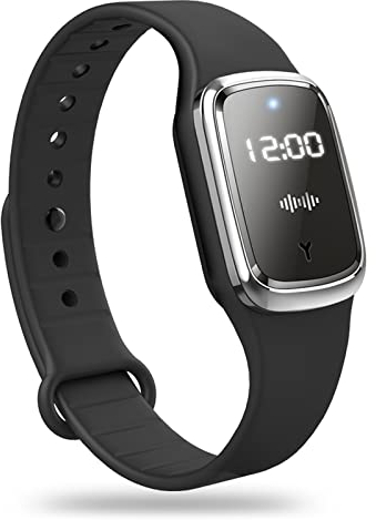 Ultraschall-Repellent-Armband, Ultraschall-Anti-Mücken-Armband, Anti-Mückenarmband, Mückenabwehr, elektronische Uhr, intelligentes Armband für Erwachsene, Kinder (schwarz)