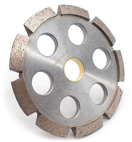 Toplionace 100/125mm Béton en Forme de V Rainurage Roue Coupe Lame de Scie Pierre Mortaiseuse Sol Rainurage Diamant Coupe Outils (125x10x22.23MM)