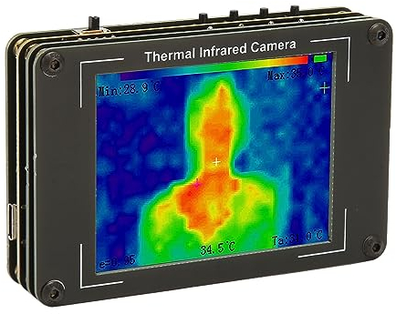 Imageur de Caméra Thermique, Imageur Thermique Infrarouge Portable de Résolution 240 X 320 IR avec écran de 3,4 Pouces, 40 ℃ à 380 ℃, Caméra D'imagerie Rechargeable 1500 MAh