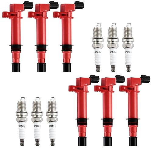 Nextirrer Ignition Coil& Iridium Spark Plug Pack of 6 Compatible With Dodge Ram Nitro 1500 Jeep Liberty Grand Cherokee Commander Raider 3.7L V6 UF270 7100