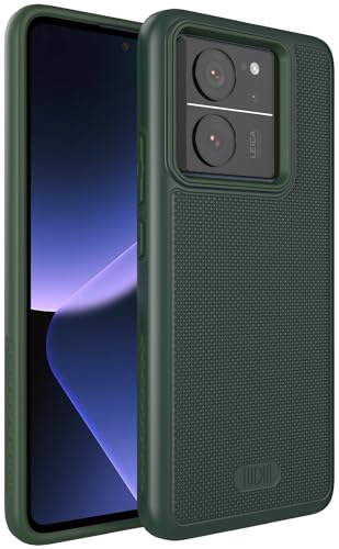 TUDIA DualShield Grip diseñado para Xiaomi 13T / 13T Pro Case 5G, [MergeGrip] Grado Militar Resistente a los Golpes, Delgada, de Doble Capa, Antideslizante, Resistente, Funda Protectora para teléfono