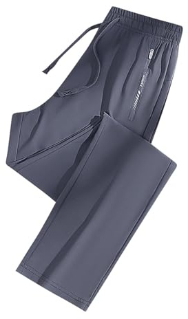 Wyongtao Casual Pantalon Soie Glacée Taille Haute Extensible Été Pantalon avec Poches Couleur Unie Style Sportif Pantalon Femme Cordon De Serrage Léger Ample Pants Droite Pantalon Femme Pas Cher