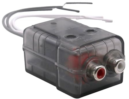 Générique Convertisseur d'impédance de Haut-Parleur Haut à Bas | Convertisseur de Sortie de Ligne amplificateur réglable pour autoradio | Convertisseur Haut-Bas de Haut-Parleur Audio de Voiture