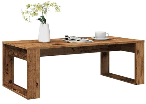 vidaXL Tavolino da Salotto in Legno Antico 102x50x35 cm - Tavolino da Tè Moderno per Telefono in Truciolato