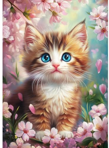 CEOVR Diamond Painting Adult,30x40 cm Diamond Painting Bilder Set,Diamant Painting Art Kit (braun rosa grün)