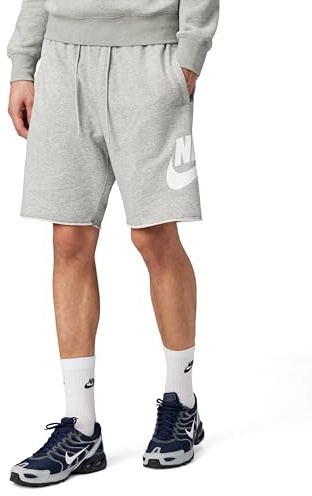 NIKE FQ4950-063 Club Shorts Hombre DK Grey Heather/LT Smoke Grey/White Tamaño XL