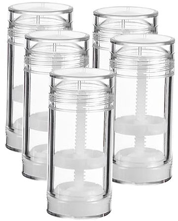 WOONEKY 5pièces Récipient Vide Rotatif Pour Crème Contenant Plastique Bouteille Vide Pour Produits De Soins Personnels