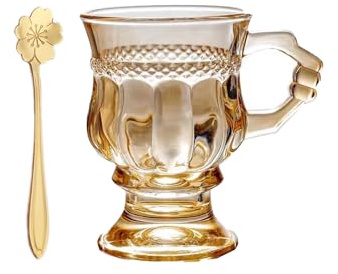 CTForest Tasse vintage, Verre ancien, Tasse à café, pour le vin Rouge, l'eau, les Cocktails