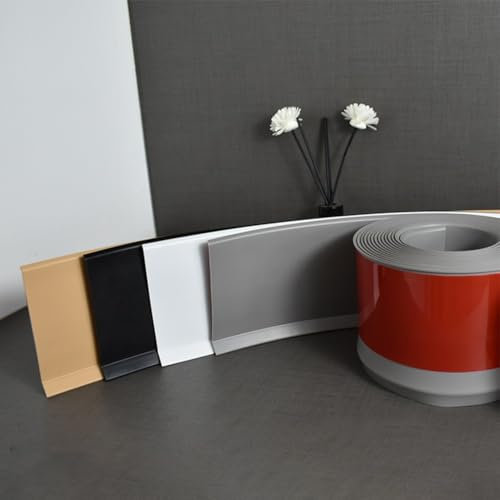 and Elegant - Zócalo de PVC para decoración de pared (3 metros), color negro