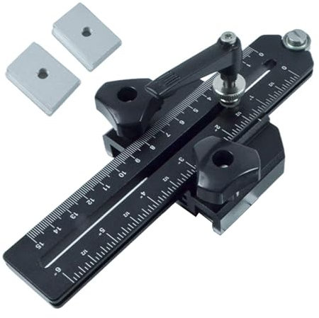 Strisce sottili regolabili Jigs Alluminio Lavorazione del legno T Track Jigs Guida per Precisioni Tagliare Su Seghe a nastro da tavolo Router Router Alluminio Tabella Jig