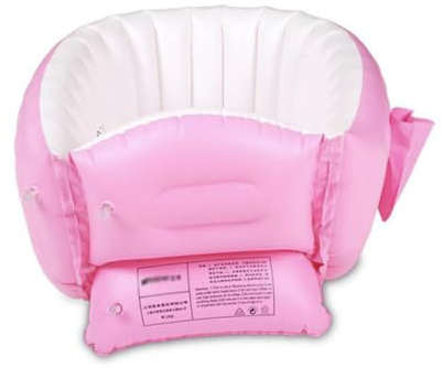 Milisten Bañera Inflable Portátil para Ñiño y Niño Diseño Antideslizante, Material Pvc Grueso, Plegable y Fácil de Transportar para Baño y Piscina