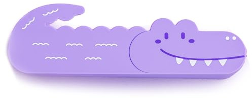 xianynow Trousse Écolier Silicone Souple, Porte-stylos de Table, Fermeture à Glissière en Silicone, Pochette de Stylo, avec Support pour Stylo, Extensible en Forme d'animal