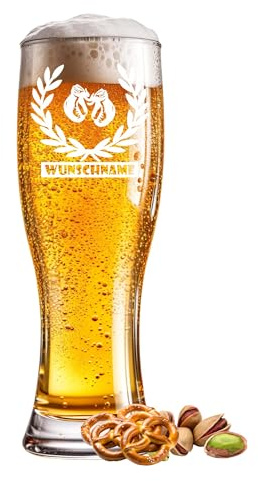 Bicchiere da birra con incisione Champion da 0,5 l, con testo desiderato, nome anno o scritta, per occasioni speciali come compleanno, anniversario, festa del papà o celebrazione, incisione a scelta