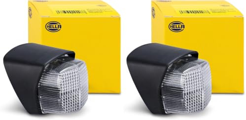 Hella 2PF 004 081-107 Positionsleuchte - Begrenzungsleuchte - Anhänger - Wohnwagen - Halogen - 12V - Anbau/Schraubanschluss - ECE - Lichtscheibenfarbe: glasklar - rechts/links (Packung mit 2)
