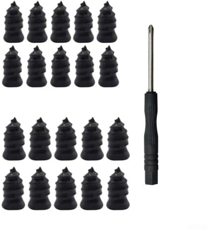 Kit de réparation de pneus de voiture, 21 clous en caoutchouc avec tournevis pour crevaisons, scelle rapidement sans retirer le pneu de la jante, boîte de rangement incluse